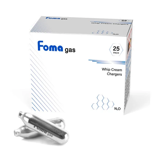 Sodaology FOMAGAS Whipped Cream Cartridges, Pack of 25