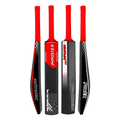 Jaspo Fumes Premium Hard Plastic Cricket Full Size Bat (35 X 4.5 inch) for All Age Groups (Imposter)