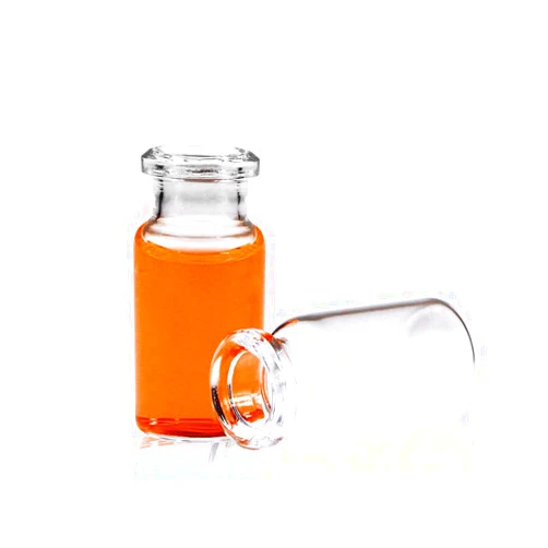 PEKYBIO 20mm, Borosilicate Glass Standard Crimp Headspace Vial,10ml Capacity,Flat Bottom,Beveled Finish, 22.5x46mm, Pack of 100