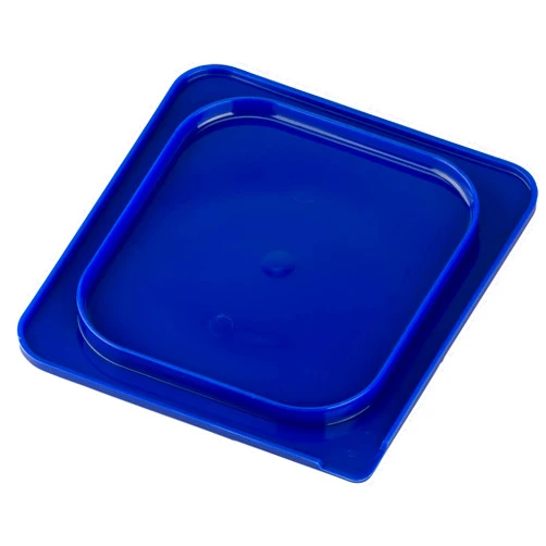 Carlisle FoodService Products Smart Lids Food Pan Lid for Storplus Pans for Kitchens, Restaurants, and Hotels, Polyethylene, 1/6 Size, Blue, (Pack of 6)