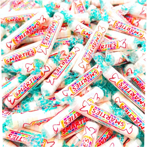 LAETAFOOD Smarties Tropical Rolls Hard Candy (1 Pound Bag)