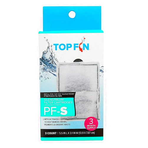 Top Fin Silenstream PF-S Refill for PF10 Power Filters 5.5in x 3.1 - (3 Count)