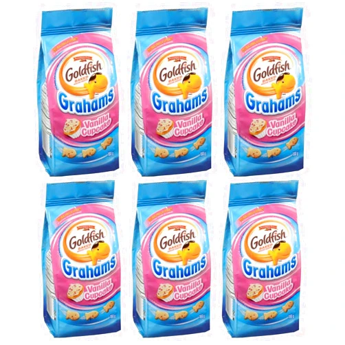 Generic Pepperidge Farm Goldfish Vanilla Cupcake Grahams, 180g/6.3oz (Pack of 6) Shipped from Canada