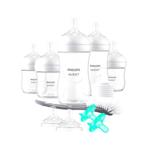 AVENT Philips AVENT Natural Baby Bottle with Natural Response Nipple, Newborn Baby Gift Set, SCD838/02