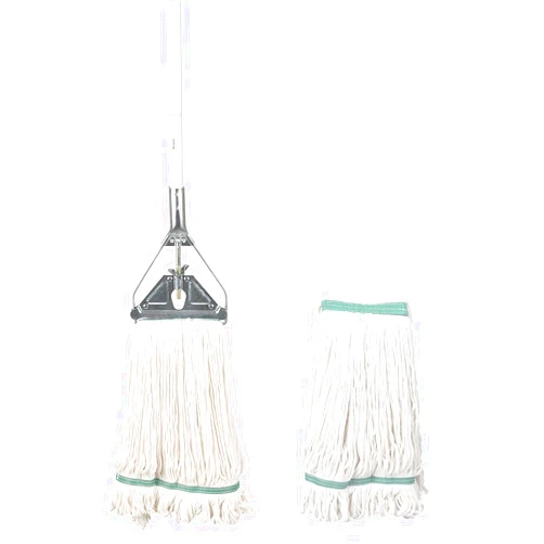OFO CHANGE YOUR LIFE OFO Loop-End String Mop, Heavy Duty Commercial Industrial Mop with Extra Mop Head Replacement. Metal Head Mop with 59Inch Handle for Floor Cleaning