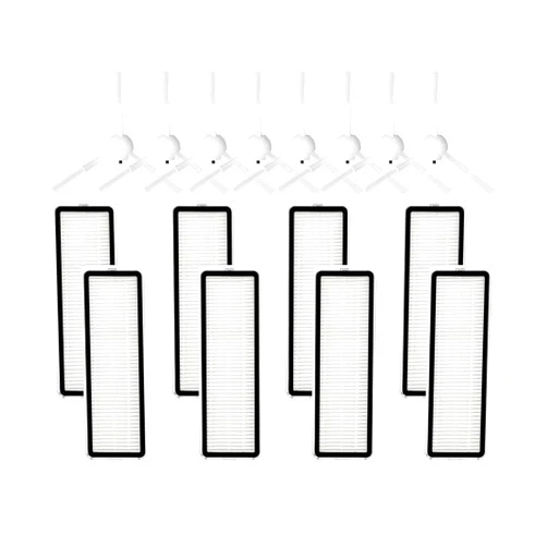 JamGeL 8 X HEPA Filter 8 X Side Brush. Compatible for Dreame L10S Ultra Spin Edge Side Brush Hepa Filter Robot Vacuum Cleaner Replacement Accessory Kit