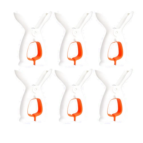 ZHUZE 6Pcs Multi-Function Beach Towel Clip, Quilt Drying Clip Cute Windproof Clothes Pins, Strong Grip Holder Plastic Clothespins to Dry Laundry on Clothesline and Hanging Rack (Large)