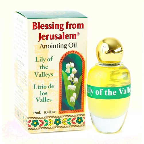Ein Gedi Anointing Oil with Biblical Spices from Jerusalem, Lily of The Valleys 0.4oz | 12ml