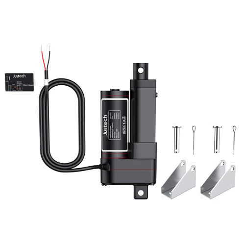Justech 50mm 2inch Heavy Duty Linear Actuator Motor, 3000N 660LBS Stroke Linear Motion Actuators DC 12V for Electric Bed Electric Sofa Recliner Industrial Electric Lifting System, Black (3000N 50mm)