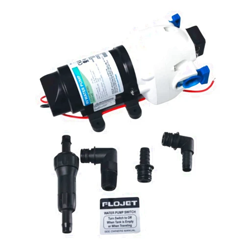 Flojet 03526-144A Triplex Diaphragm Automatic Water System Pump, 2.9 GPM 50 PSI, 12 volt DC