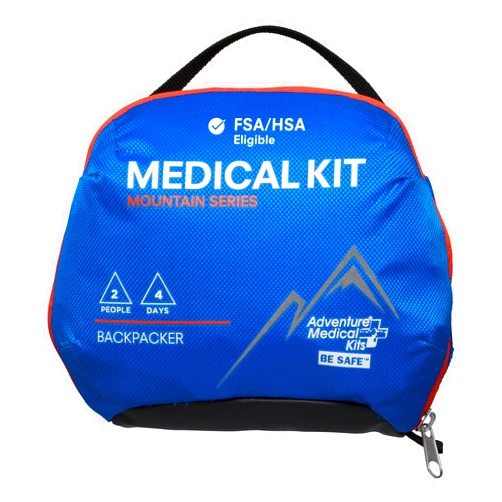 Adventure Medical Kits Mountain Series, Backpacker Medical Kit - 96 Pieces, blue/orange, one size (0100-1003)