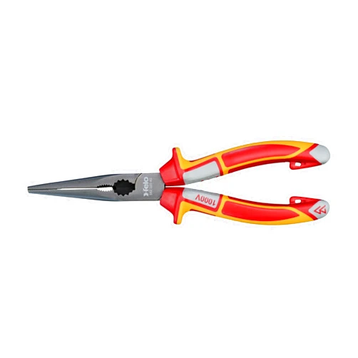 Felo 0715764289 8 in. Chain Nose Radio Pliers VDE, Red