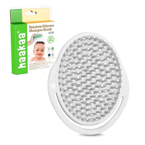 haakaa Baby Cradle Cap Brush - Soft Cradle Cap Comb| Hair Scalp Massager, Soft Bristles for Newborns & Toddlers,Ideal Baby Shower Gifts for Mum - 1pk
