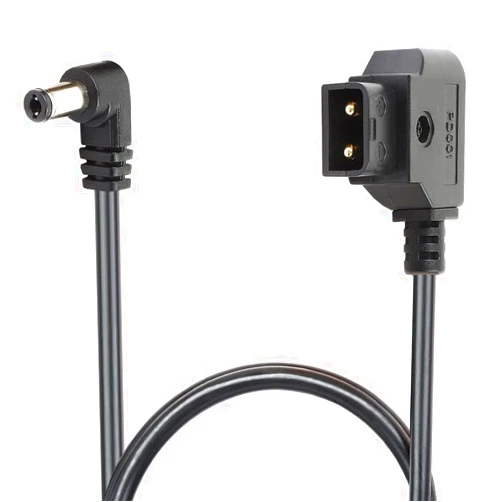 DEALTUS (2-Feet) Power Tap D-Tap to Right Angled DC 12V Cable, Replacement Dtap to 12V DC Cable for Anton Bauer, KIPRO LCD, Black Magic Etc, L=2FT