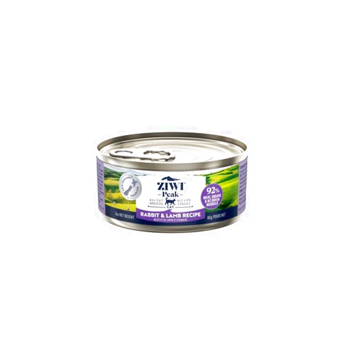 ZIWI Peak Canned Wet Cat Food – All Natural, High Protein, Grain Free, Limited Ingredient, with Superfoods Rabbit & Lamb, 3 Ounce (Pack of 24)