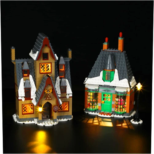 GEAMENT LED Light Kit Compatible with Lego Hogsmeade Village Visit - Lighting Set for 76388 (Model Set Not Included)