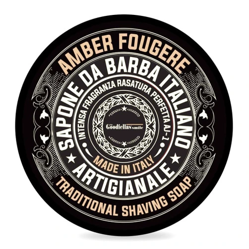 The Goodfellas' smile The Goodfellas’ Smile AMBER FOUGERE (Lavender & Sandalwood) Italian Shaving Soap – Classic Tallow Croap for Use with Shaving Brush, Razor & Traditional Wet Shave