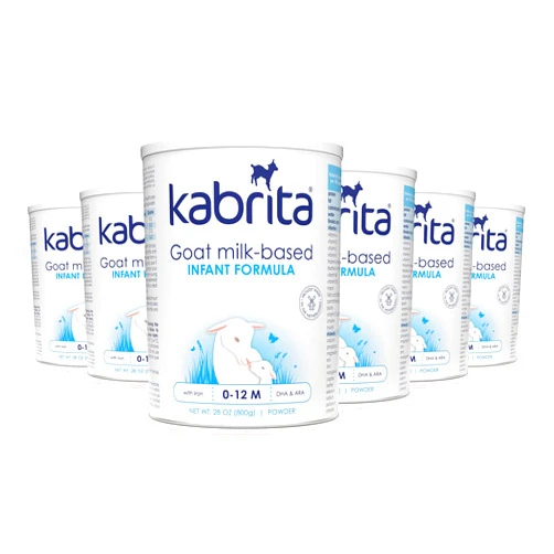 Kabrita Goat Milk-Based Infant Formula – 28oz – Pack of 6 – Natural, Gentle Baby Formula – European, Non-GMO – Ages 0-12 Months