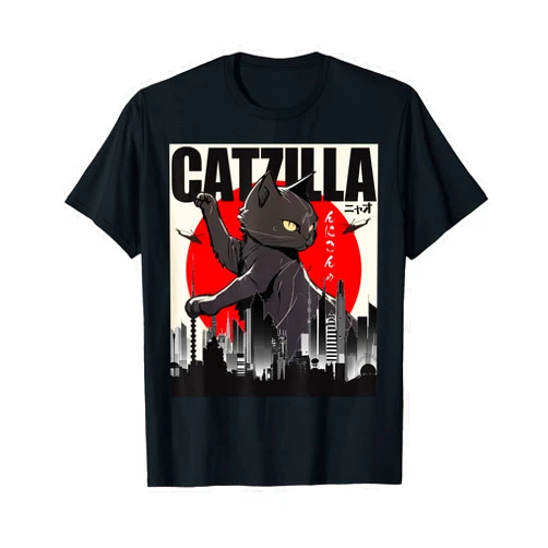 CATZILLA Funny Cat Shirt, Funny Cat T-shirt, Cat Lover T-Shirt
