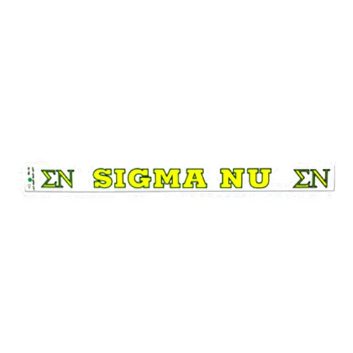 Greekgear Sigma Nu Long Window Decal