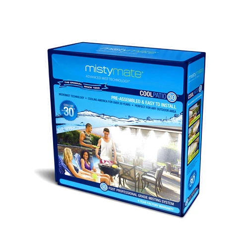MistyMate 16030 MistyMate Cool Patio Outdoor Misting System, 30', 30 ft, Gray