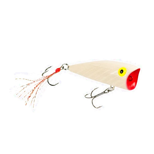 Rebel Pop-R Feathered Topwater Popper Fishing Lure