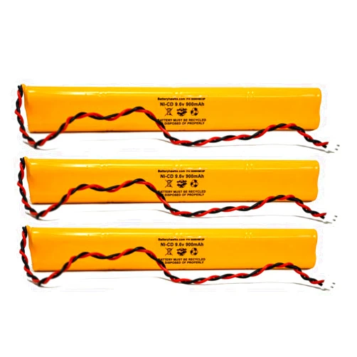 Battery Hawk (3 pack) Exit Sign Emergency Light Ni-CD Battery ELBB003 ELB-B003 BAT9.6V700 9.6v 900mAh ELB-B004 BBAT0044A BBAT0043A