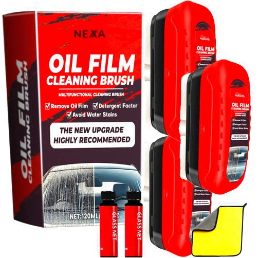 OLOSDF Nexa - Nexa Windshield Cleaner,Nexa Window Cleaner, Cleardrive Windshield Cleaner Nexa, Clear drive Windshield Cleaner Nexa, Nexa Automotive Oil Film Cleaning Brush (3Pcs)