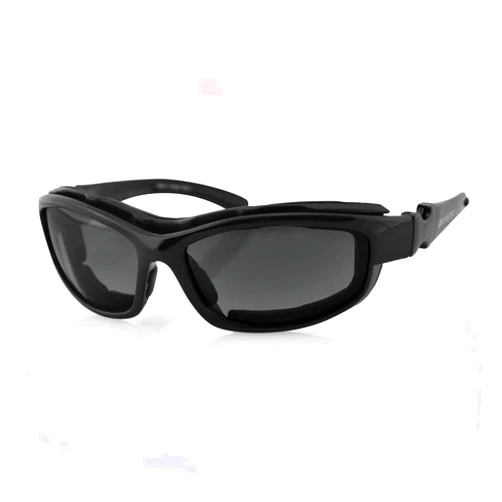 Bobster ® Road Hog 2, Gloss Black Frame, Dual Grade Reflective, Smoked, Amber, & Clear Lens
