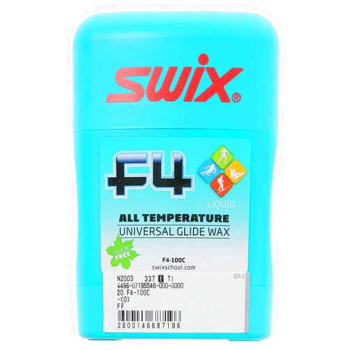 Swix F4 Liquid Glide Wax for Skis & Snowboards – Durable All Conditions Ski Wax & Snowboard Wax – 100 ml