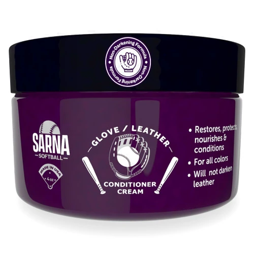 SARNA BASEBALL Sarna Softball Leather Glove Conditioner - Softens & Protects, Accelerates Rapid Break-in - Fast-Absorbing, Non-Greasy, Long-Lasting Formula