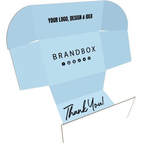 PackSales.com Custom Shipping Boxes (25 Pack) - Printed with Your Logo and Design - Branded Mailer Boxes for Small Business, Subscription, Products, and More (Inside Print Only)