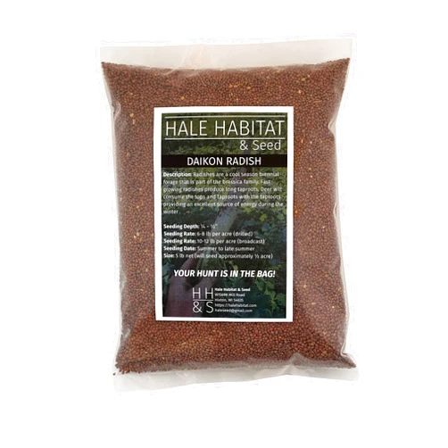 Hale Habitat & Seed Daikon Radish Food Plot Seed, 5 lbs
