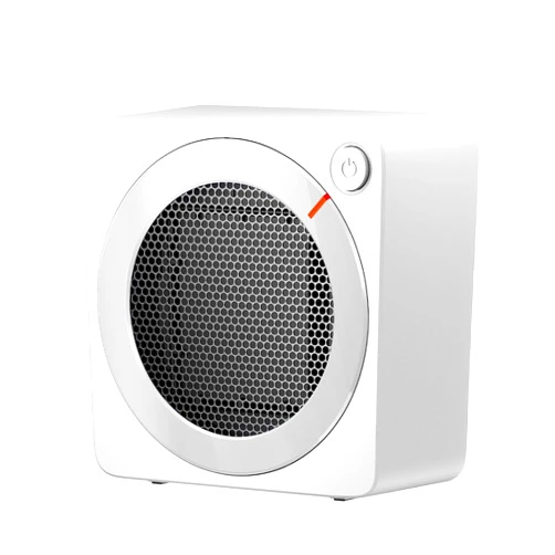 GAIATOP Space Heater, 500W Energy Efficient Space Heaters for Indoor Use, PTC Ceramic Fast Heating Electric Desk Heater, Overheating & 45°Tip-Over Protection Portable Mini Heater for Office Home White