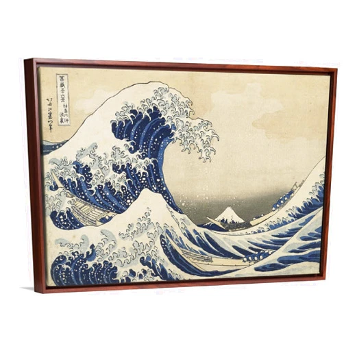 SYSMYXGS Paint by Numbers for Adults, Easy Drawing DIY Oil Canvas Painting Kits with Brushes, Acrylic PigmentArts Craft for Home Wall Decor — The Great Wave of Kanagawa by Katsushika Hokusai