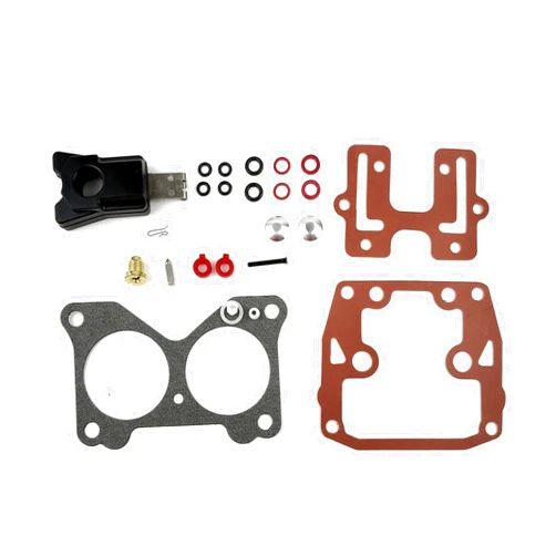 WINGOGO 0439076 Carburetor Rebuild Kit with Float Replaces Johnson Evinrude OMC BRP V4 V6 65-235 HP Carb Repair Kit Parts Sierra 18-7046 439076 434888 435443 398526 390055 393872 383906 392550
