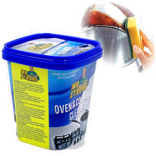 MR. STRONG Oven & Cookware Stainless Steel Cleaning Paste Remove Stains from Pots Pans Multi-Purpose Cleaner & Polish Household Universal Cleaning Paste for Removing Rust