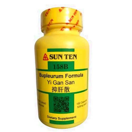Sun Ten - Bupleurum Formula/Yi Gan San, 158B, 100 Capsules