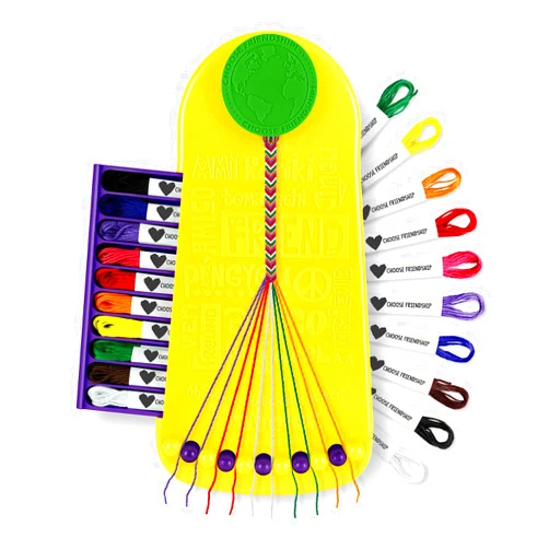 Choose Friendship, My Friendship Bracelet Maker®, 20 Pre-cut Threads - Makes Up to 8 Bracelets (Craft Kit, Kids Jewelry Kit, Gifts for Girls 8-12)