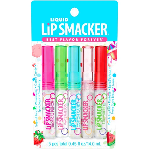 Lip Smacker Liquid Lip Gloss Friendship Pack, 5 Count