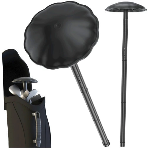 Scisum Golf Travel Bag Support Pole - Heavy-Duty Alloy Steel Golf Club Protector with ABS Cover, Adjustable 27-56 Inch, Tool-Free Installation for Travel Bags