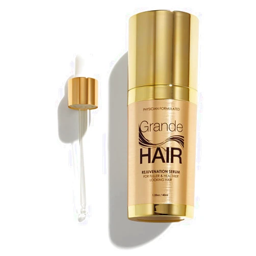 Grande Cosmetics GrandeHAIR Hair Enhancing Serum for Men and Women, Promotes Thickness in Thinning Hair, Safe for Color Treated Hair