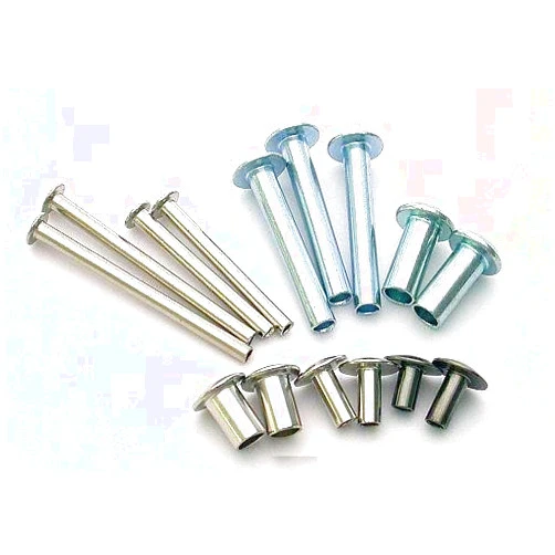 Vibra-TITE 18-8 Stainless Steel Semi-Tubular Rivet, 1/8 Body Diam, 3/4 Length, 7/32 Head Diam, Oval Head Style, 100 Piece Box