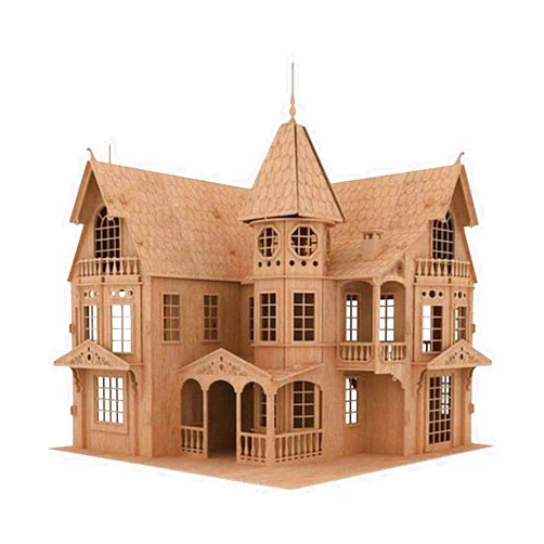 Bird's Wood Shack Bird’s Wood Shack Fantasy Mansion – Easy-to-Assemble – Fun & Educational Original 3D Puzzle Wooden Doll House