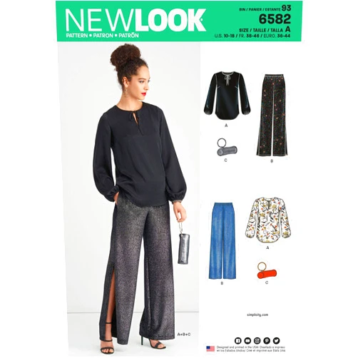 New Look Sewing Pattern, Paper, White, 38 to 46