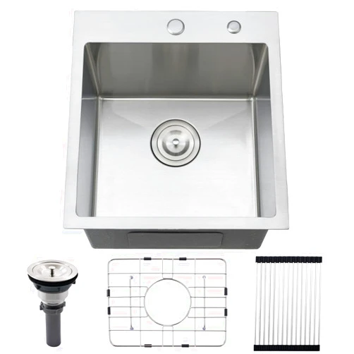 VOKIM 17-inch Drop in Kitchen Sink- VOKIM 17