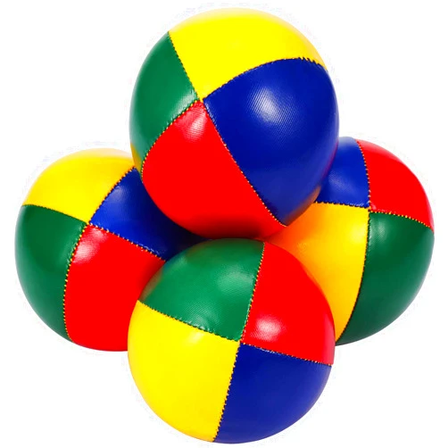 Gejoy 4 Pieces Juggling Balls for Beginners, Mini Juggling Balls Kit, Soft Easy Juggle Balls, Multicolor Durable Juggle Balls for Boys Girls Adults