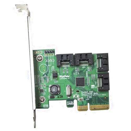 HighPoint Rocket 640L Lite Version 4-Port PCI-Express 2.0 x4 SATA 6Gb/s RAID Controller