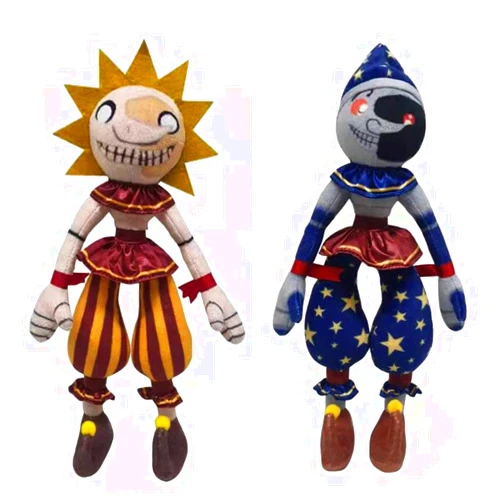 Ktveih Sun and Moon Plush Toy Set Stuffed Animal Doll Fan Made plushies for Boy Girl Plush Gift 2pcs
