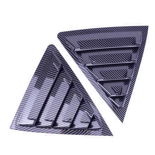 Eastar|ciciTree eastar 2Pcs Carbon Fiber Style Rear Side Window Scoop Louver Vent Cover Trim Fit for Toyota Corolla 2014-2018